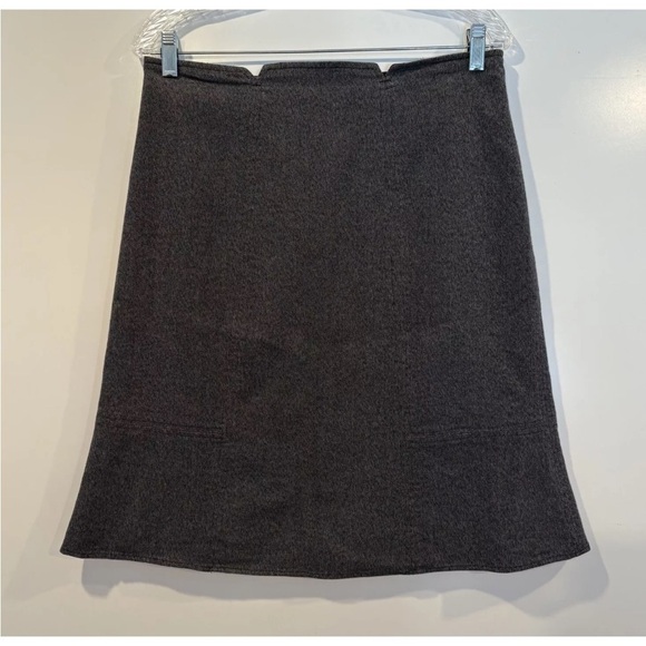 Tahari Gray Herringbone Tweed Wool Flare Skirt Career Womens Size 10 (1697) - Picture 1 of 3